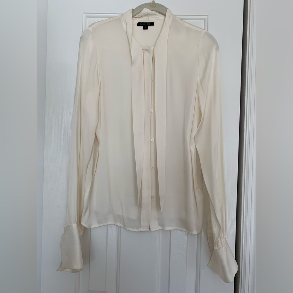 Rachel Zoe Women’s Off White Silk Blouse Size 6